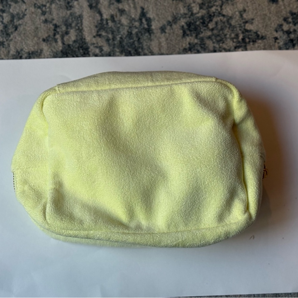 Large Butter Yellow Stoney Clover Lane Terry Pouch